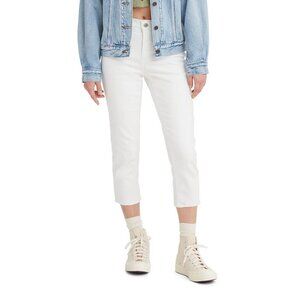 Women's Levi's® 311 Shaping Capris Color: Soft Clean White Size: 25(US 0)M